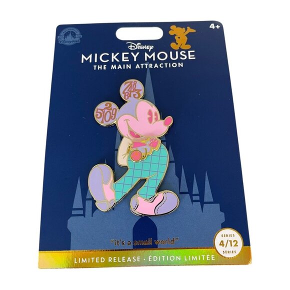 Disney Parks Mickey Mouse Main Attraction It’s A Small World Limited Release Pin - Picture 2 of 6